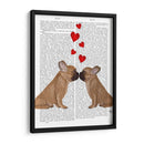 Beso Y Corazones Franceses - Fab Funky | Cuadro decorativo de Canvas Lab