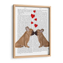 Beso Y Corazones Franceses - Fab Funky | Cuadro decorativo de Canvas Lab