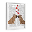 Beso Y Corazones Franceses - Fab Funky | Cuadro decorativo de Canvas Lab