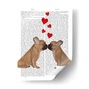 Beso Y Corazones Franceses - Fab Funky | Cuadro decorativo de Canvas Lab