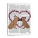 Beso Francés Y Corazón De La Flor. - Fab Funky | Cuadro decorativo de Canvas Lab