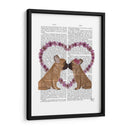 Beso Francés Y Corazón De La Flor. - Fab Funky | Cuadro decorativo de Canvas Lab