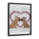 Beso Francés Y Corazón De La Flor. - Fab Funky | Cuadro decorativo de Canvas Lab