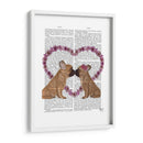 Beso Francés Y Corazón De La Flor. - Fab Funky | Cuadro decorativo de Canvas Lab