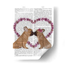 Beso Francés Y Corazón De La Flor. - Fab Funky | Cuadro decorativo de Canvas Lab