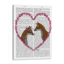 Zorros En El Corazón Rosa - Fab Funky | Cuadro decorativo de Canvas Lab