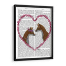 Zorros En El Corazón Rosa - Fab Funky | Cuadro decorativo de Canvas Lab