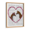 Zorros En El Corazón Rosa - Fab Funky | Cuadro decorativo de Canvas Lab