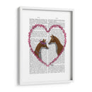 Zorros En El Corazón Rosa - Fab Funky | Cuadro decorativo de Canvas Lab