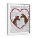 Zorros En El Corazón Rosa - Fab Funky | Cuadro decorativo de Canvas Lab