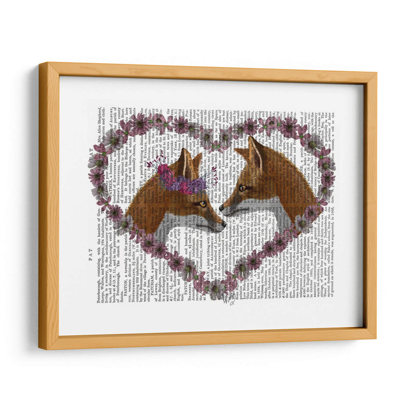 Zorros En Flores - Fab Funky | Cuadro decorativo de Canvas Lab