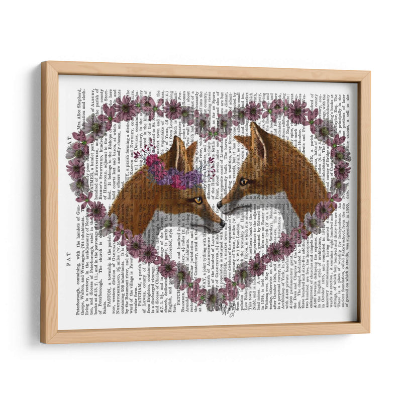 Zorros En Flores - Fab Funky | Cuadro decorativo de Canvas Lab