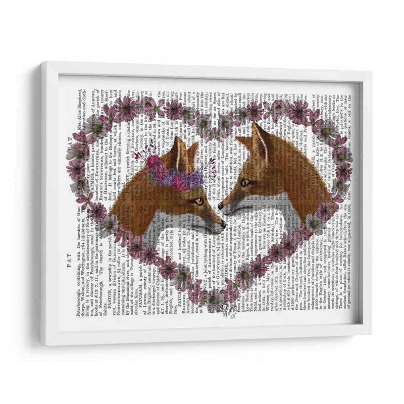 Zorros En Flores - Fab Funky | Cuadro decorativo de Canvas Lab