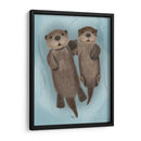 Nutrias Tomados De La Mano - Fab Funky | Cuadro decorativo de Canvas Lab