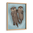 Nutrias Tomados De La Mano - Fab Funky | Cuadro decorativo de Canvas Lab