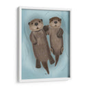 Nutrias Tomados De La Mano - Fab Funky | Cuadro decorativo de Canvas Lab