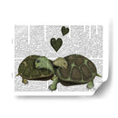 Tortugas Y Corazones Verdes. - Fab Funky | Cuadro decorativo de Canvas Lab