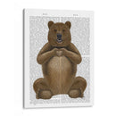 Oso Y Corazón De Mano - Fab Funky | Cuadro decorativo de Canvas Lab