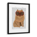 Gafas De Pomerania Y Corazón. - Fab Funky | Cuadro decorativo de Canvas Lab