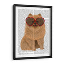 Gafas De Pomerania Y Corazón. - Fab Funky | Cuadro decorativo de Canvas Lab