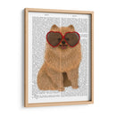 Gafas De Pomerania Y Corazón. - Fab Funky | Cuadro decorativo de Canvas Lab