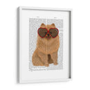 Gafas De Pomerania Y Corazón. - Fab Funky | Cuadro decorativo de Canvas Lab