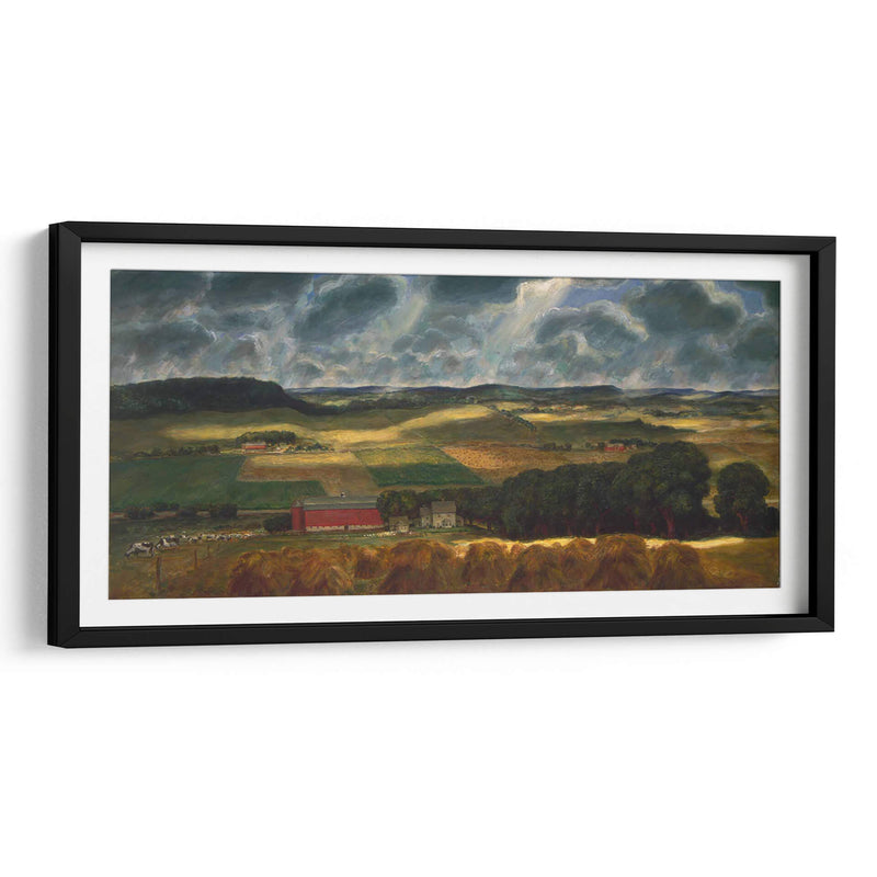 Wisconsin Landscape - John Steuart Curry | Cuadro decorativo de Canvas Lab