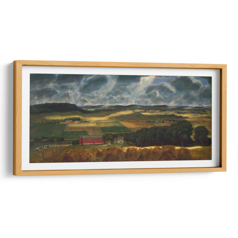 Wisconsin Landscape - John Steuart Curry | Cuadro decorativo de Canvas Lab