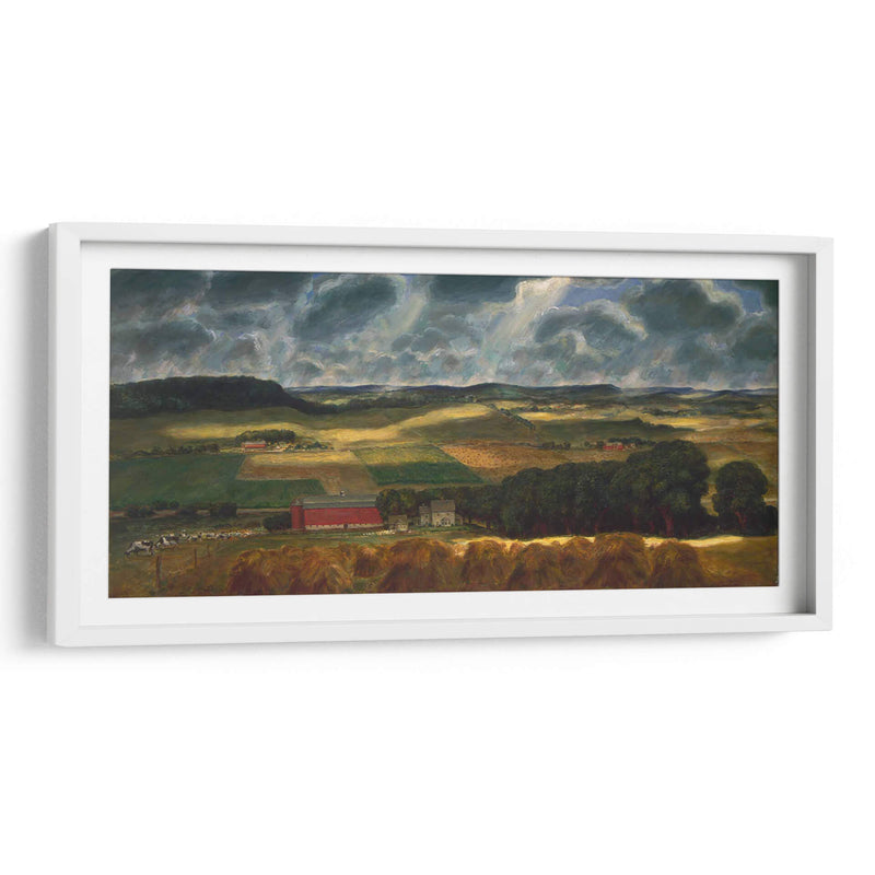 Wisconsin Landscape - John Steuart Curry | Cuadro decorativo de Canvas Lab