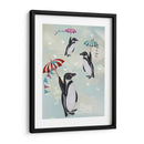 Pingüinos Flotantes - Fab Funky | Cuadro decorativo de Canvas Lab