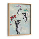Pingüinos Flotantes - Fab Funky | Cuadro decorativo de Canvas Lab