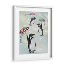 Pingüinos Flotantes - Fab Funky | Cuadro decorativo de Canvas Lab