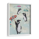 Pingüinos Flotantes - Fab Funky | Cuadro decorativo de Canvas Lab