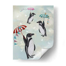 Pingüinos Flotantes - Fab Funky | Cuadro decorativo de Canvas Lab