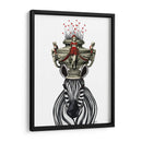 Trofeo De La Cabeza De La Cebra - Fab Funky | Cuadro decorativo de Canvas Lab