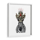 Trofeo De La Cabeza De La Cebra - Fab Funky | Cuadro decorativo de Canvas Lab