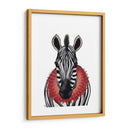 Cebra Y Ruff Rojo - Fab Funky | Cuadro decorativo de Canvas Lab