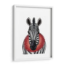 Cebra Y Ruff Rojo - Fab Funky | Cuadro decorativo de Canvas Lab