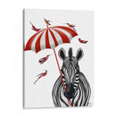 Cebra Con Paraguas 2, Adelante - Fab Funky | Cuadro decorativo de Canvas Lab