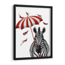Cebra Con Paraguas 2, Adelante - Fab Funky | Cuadro decorativo de Canvas Lab