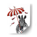 Cebra Con Paraguas 2, Adelante - Fab Funky | Cuadro decorativo de Canvas Lab
