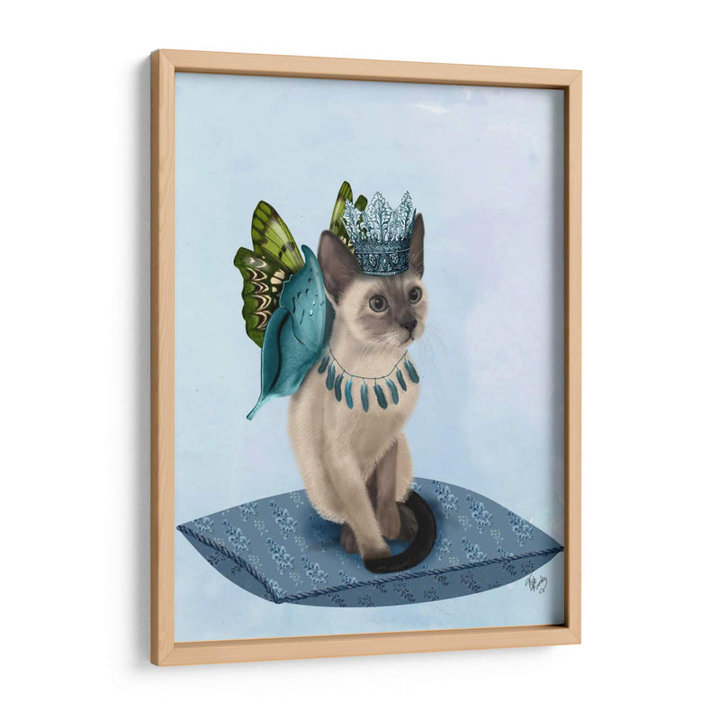 Gato Con Alas De Mariposa Azul - Fab Funky | Cuadro decorativo de Canvas Lab