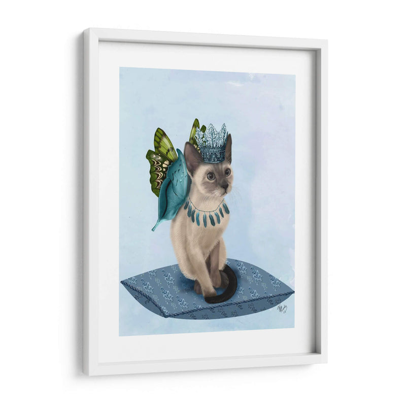 Gato Con Alas De Mariposa Azul - Fab Funky | Cuadro decorativo de Canvas Lab