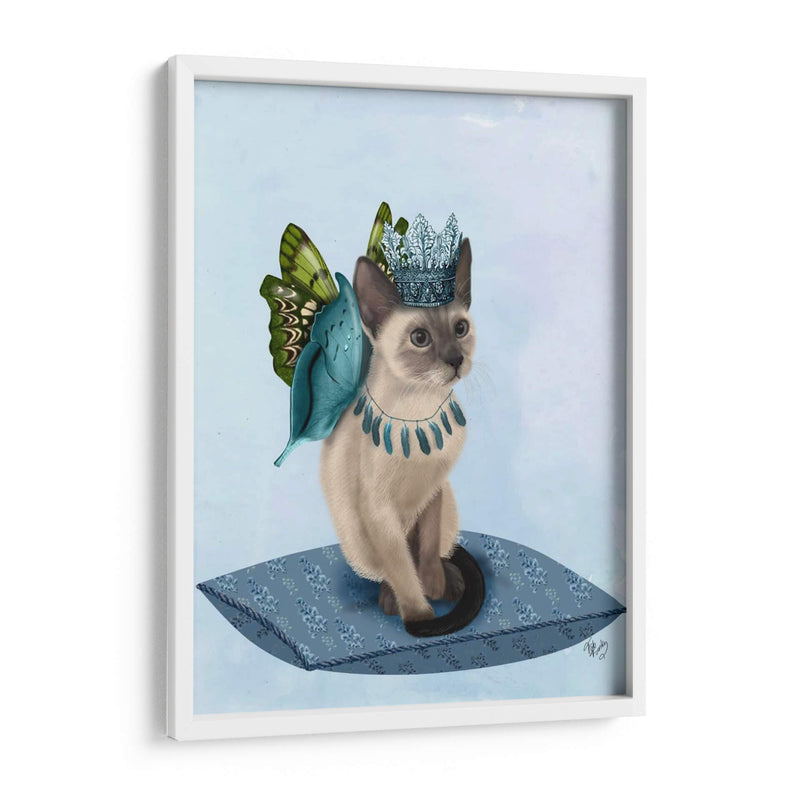 Gato Con Alas De Mariposa Azul - Fab Funky | Cuadro decorativo de Canvas Lab