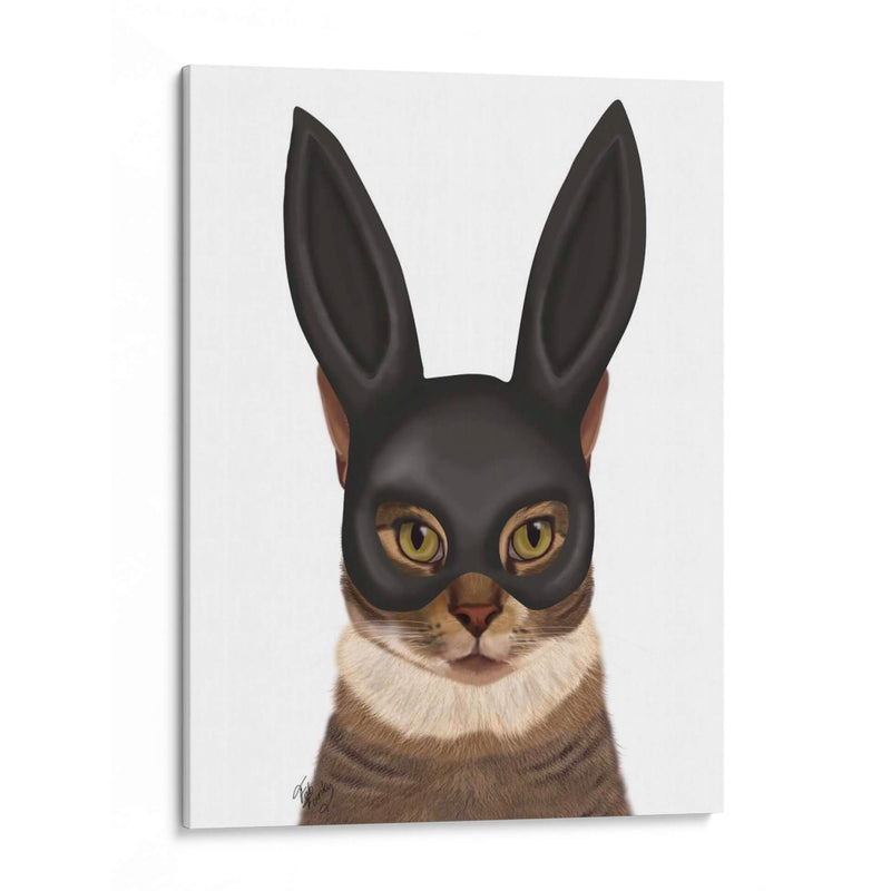 Gato Con Máscara De Conejito - Fab Funky | Cuadro decorativo de Canvas Lab