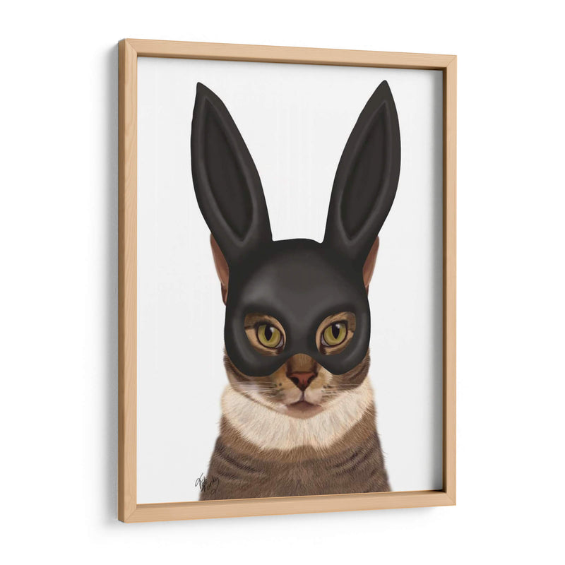 Gato Con Máscara De Conejito - Fab Funky | Cuadro decorativo de Canvas Lab