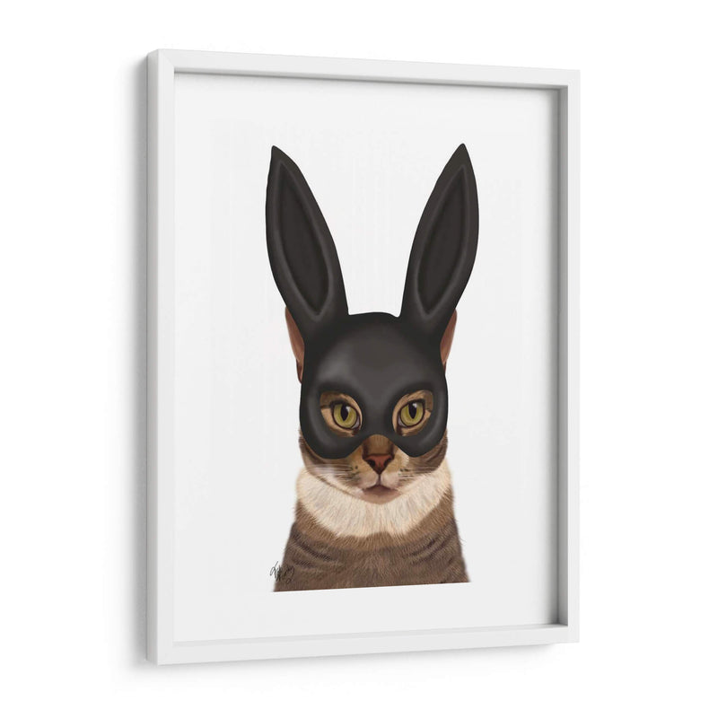 Gato Con Máscara De Conejito - Fab Funky | Cuadro decorativo de Canvas Lab