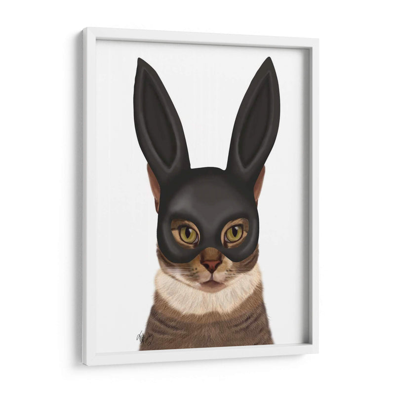 Gato Con Máscara De Conejito - Fab Funky | Cuadro decorativo de Canvas Lab