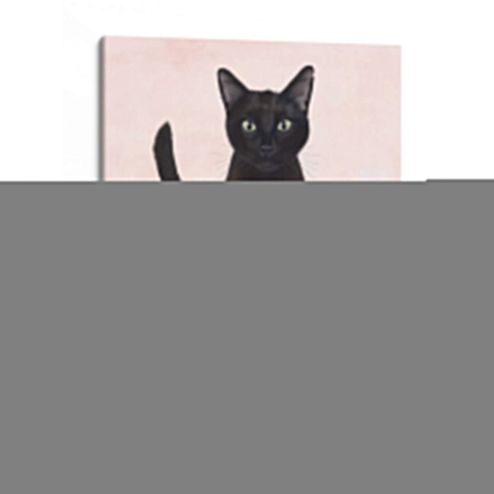 Gato Negro En Taza De Té - Fab Funky | Cuadro decorativo de Canvas Lab