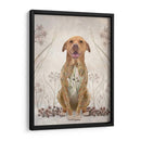 Pit Bull Con Tatuaje Floral - Fab Funky | Cuadro decorativo de Canvas Lab